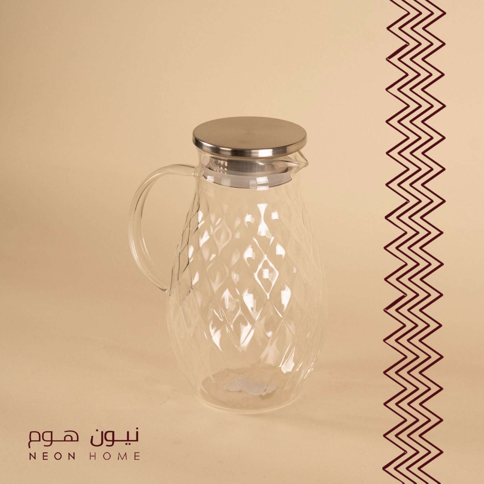 دولكة زجاج منقوش