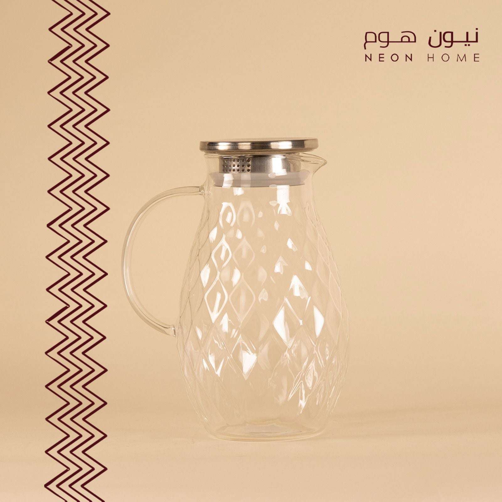 دولكة زجاج منقوش