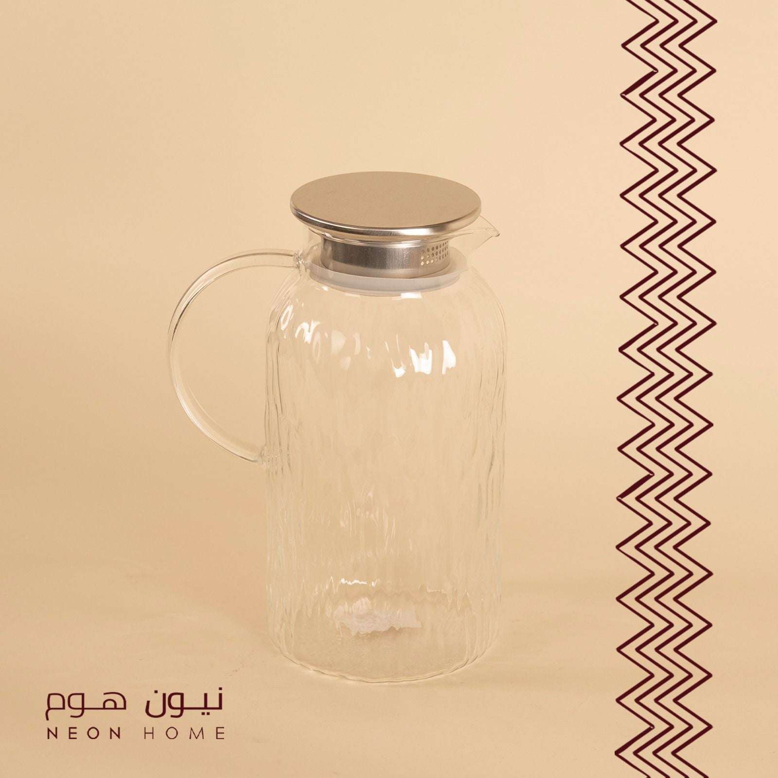 دولكة زجاج بنقشة