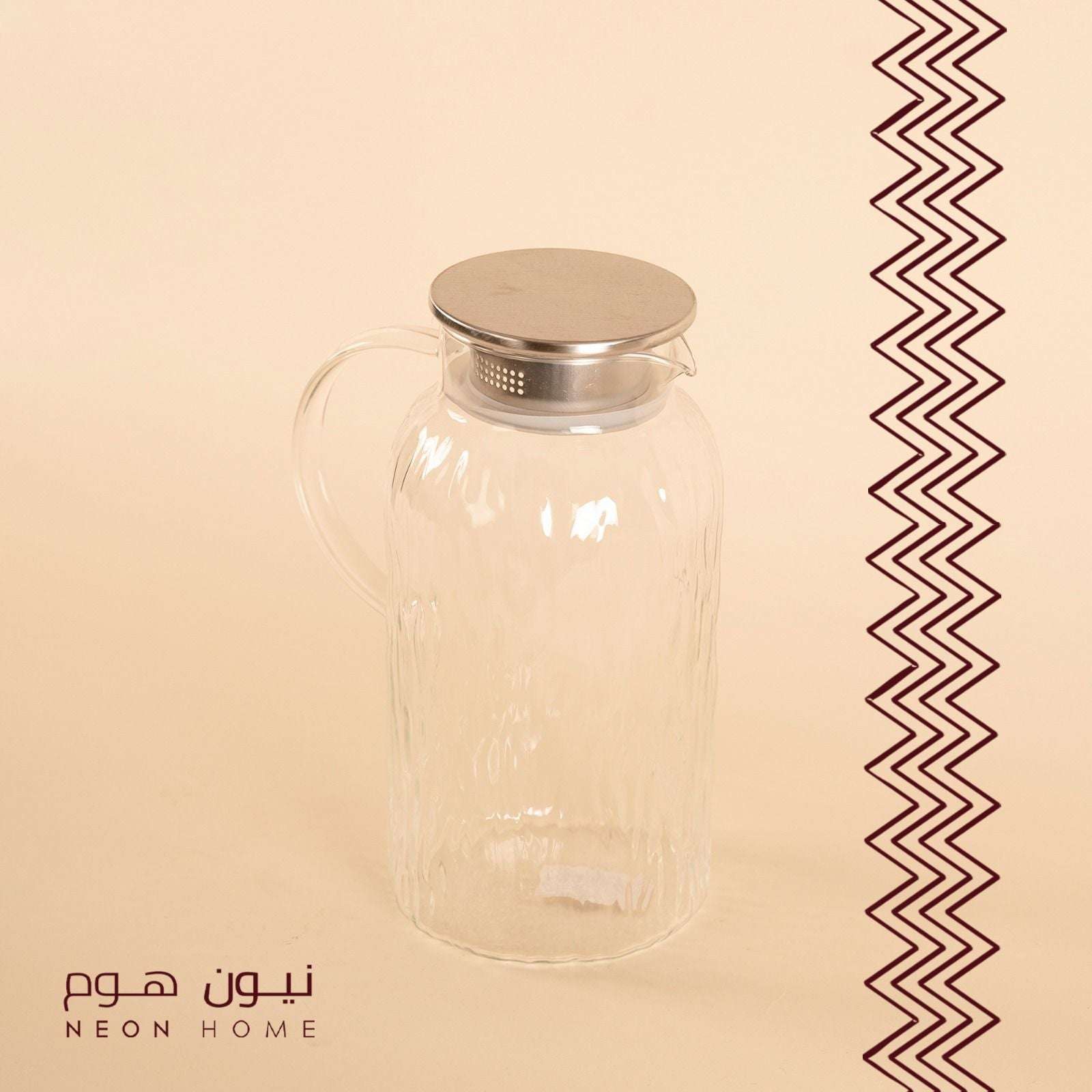 دولكة زجاج بنقشة